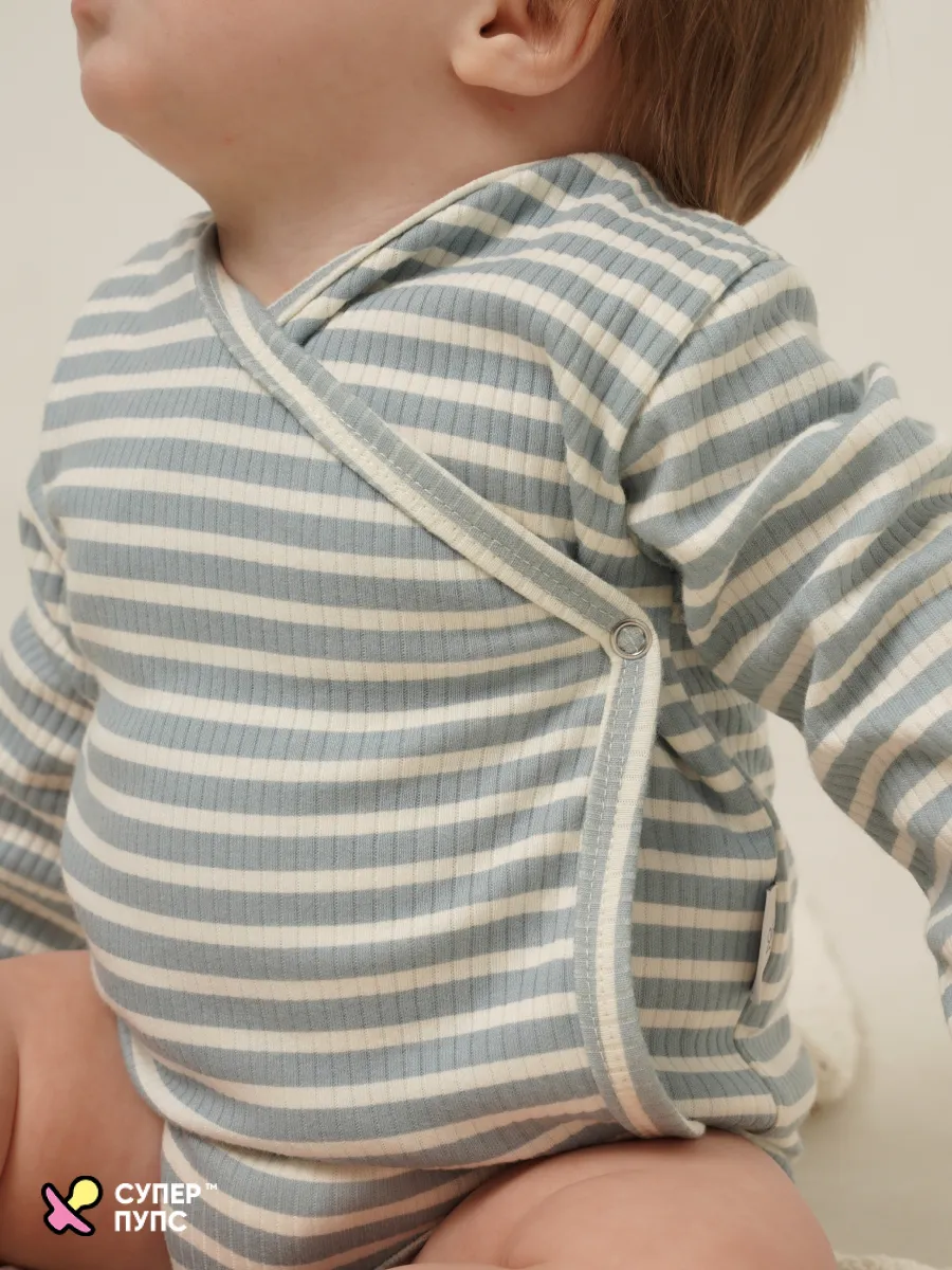 Боди 3 шт Супер Пупс нбр/3пр/бд/зап/полосатыединозавры - фото 28