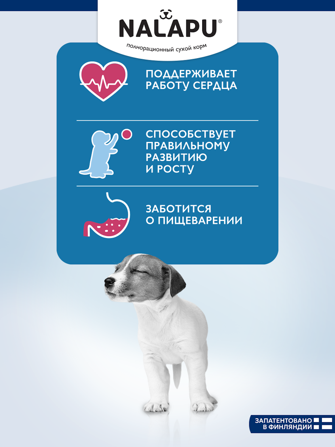 Корм для щенков сухой NALAPU Hypoallegenic Мини пород с 2-х месяцев с мясом индейки 2.4кг - фото 9