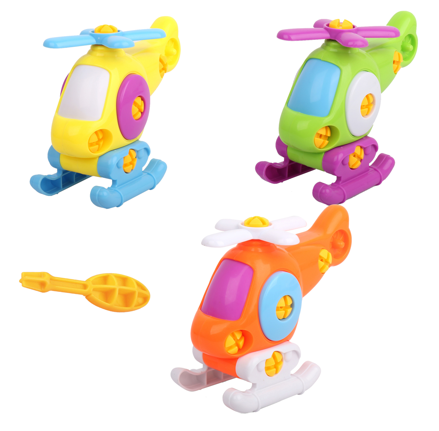 Конструктор BabyGo Вертолет сборная игровая модель в ассортименте - фото 1