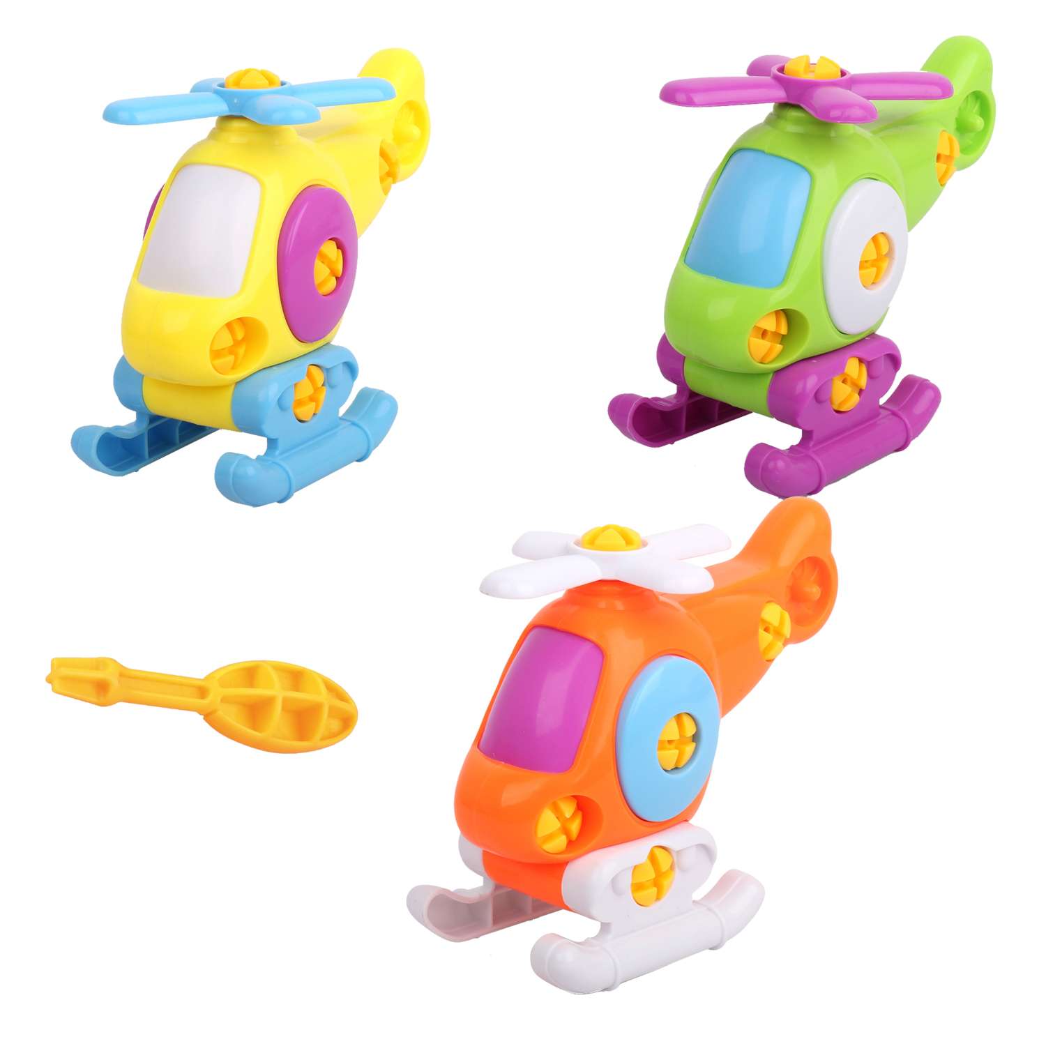 Конструктор BabyGo Вертолет сборная игровая модель в ассортименте - фото 1