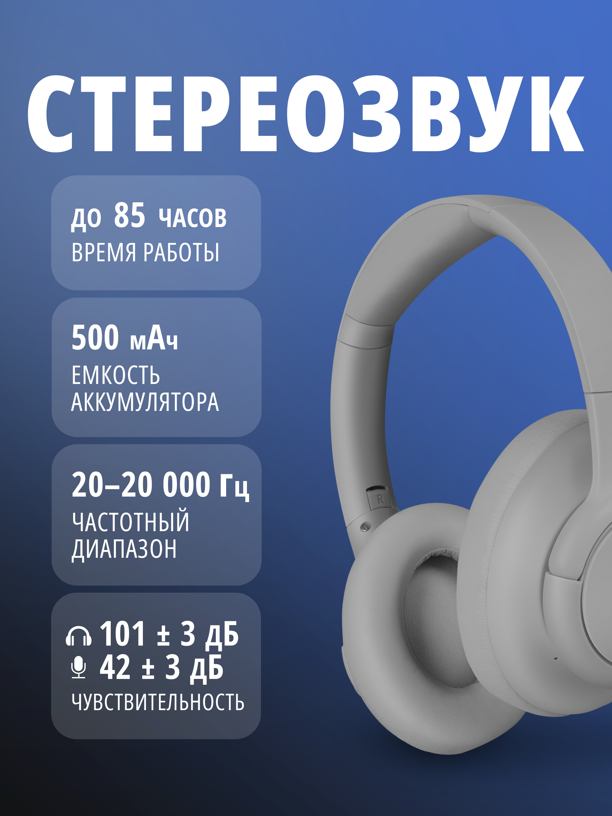 Наушники накладные SVEN AP-B800MV - фото 2