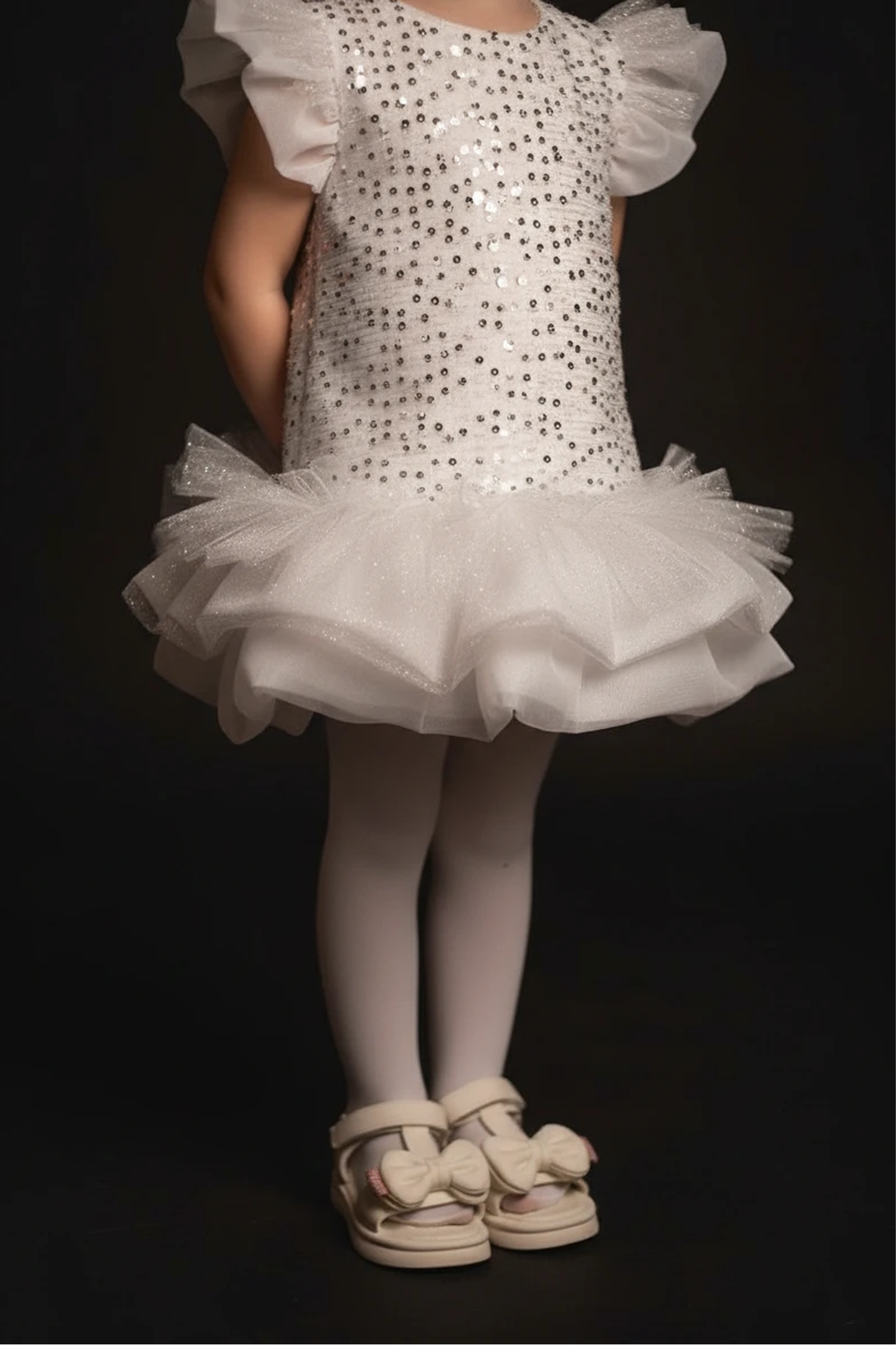 Платье Minilik Платье.Снежинка.Белый - фото 8