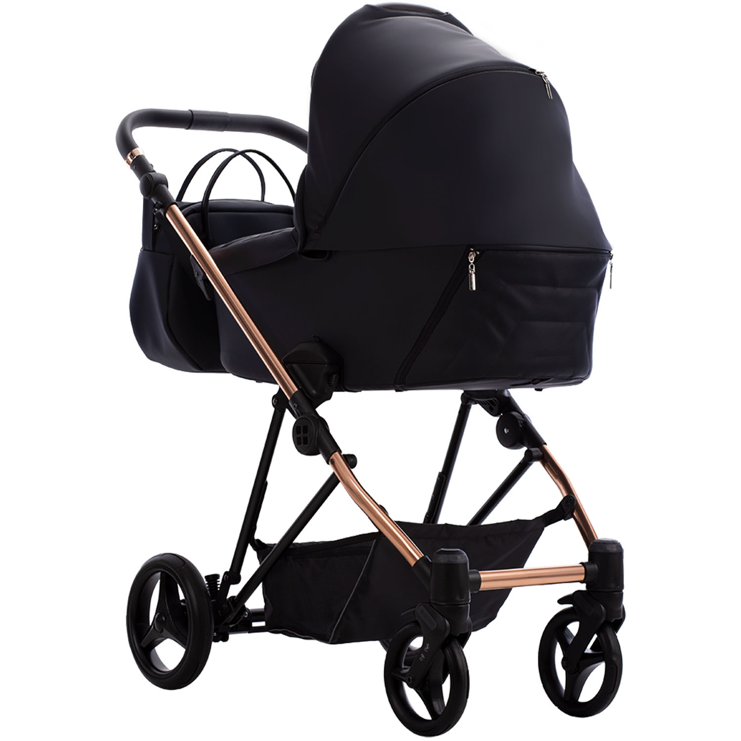 Коляска 2в1 Bebetto Yoddi Premium Class черный - фото 3