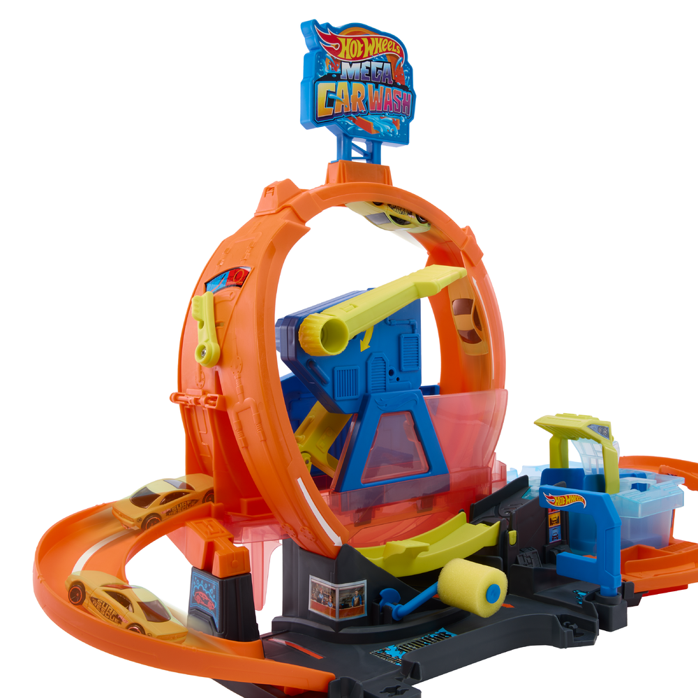 Автомойка Hot Wheels City Mega Loop Car Wash JHL97 - фото 6