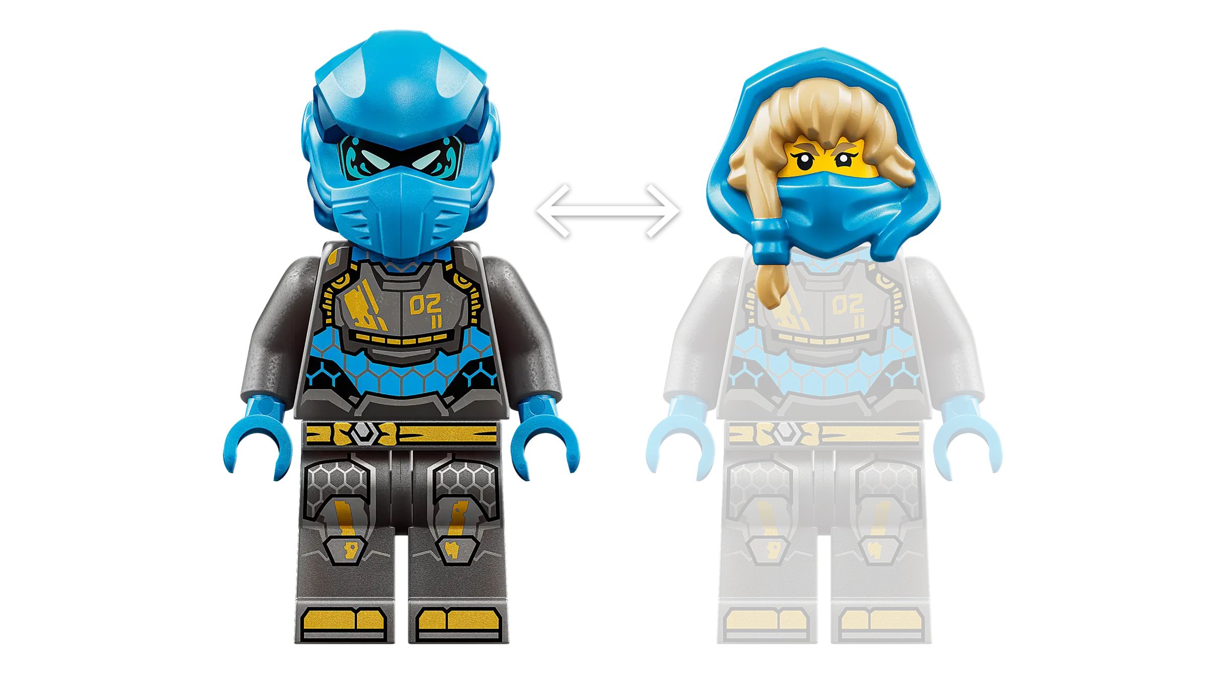 Конструктор LEGO NINJAGO Титановые роботы близнецы 1707 дет. - фото 4