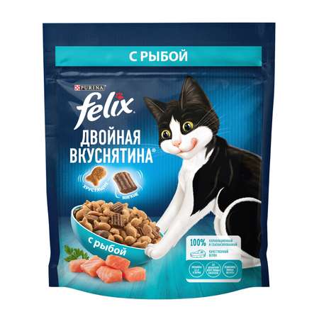 Корм для кошек Felix Двойная вкуснятина с рыбой 200г