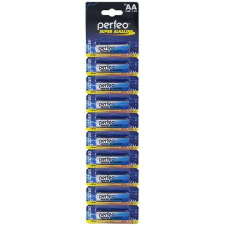 Батарейки Perfeo Super Alkaline щелочные АА 10 штук
