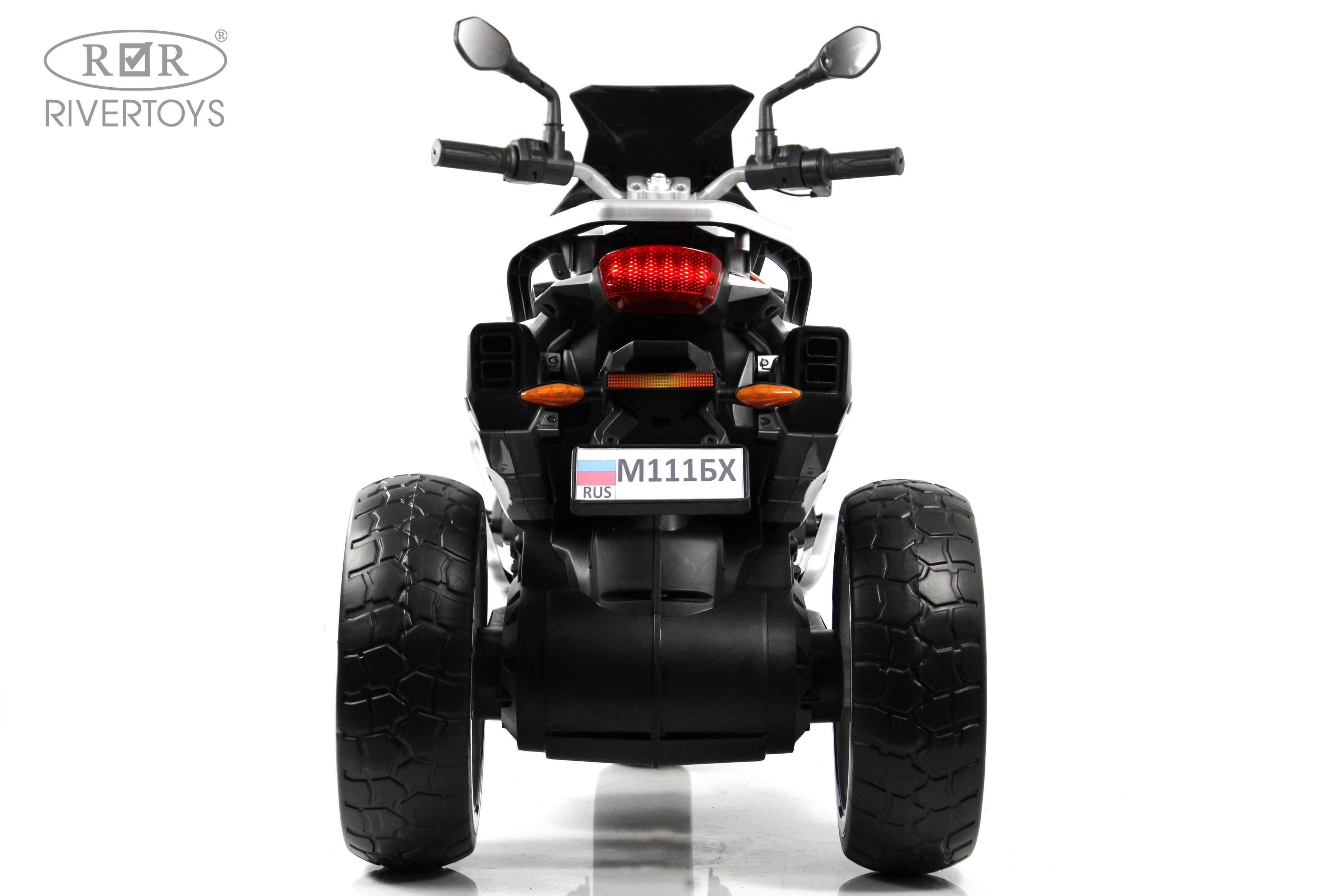 Электромотоцикл RIVERTOYS М111БХ-WHITE - фото 6