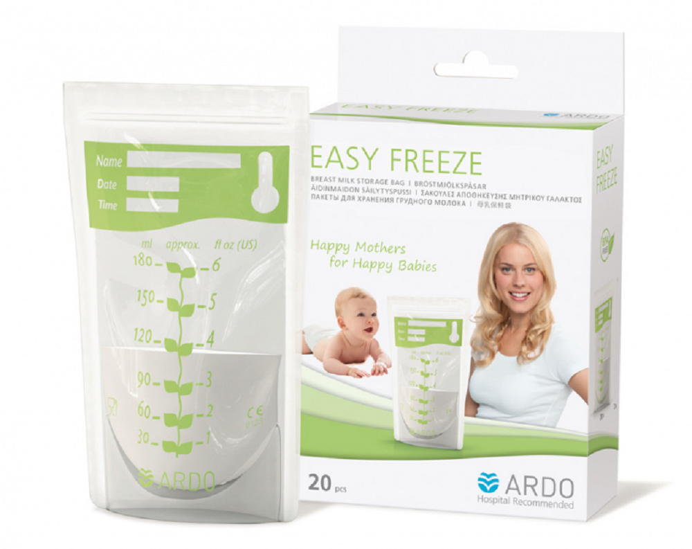 Пакеты для хранения молока ARDO Easy Freeze с индикатором температуры и верхним зажимом 20 шт - фото 8
