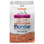 Корм для собак MONGE Monoprotein Extra Small миниатюрных пород лосось с рисом 800г