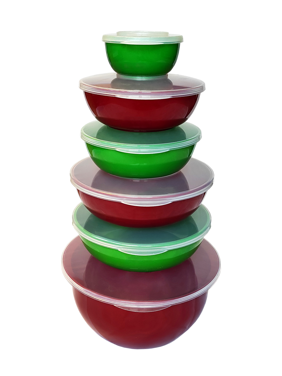 Набор мисок-контейнеров Solaris 6 шт Рождество с герметичными крышками - фото 11