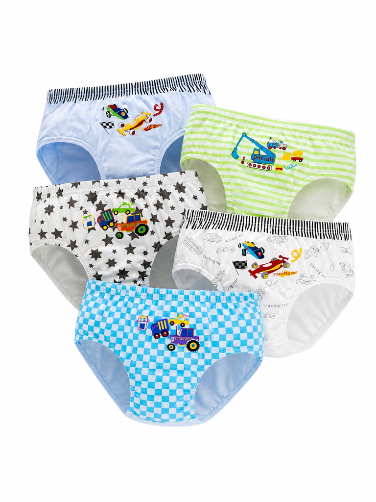 Трусы 5 шт Bambooland Pantie-carsinbag - фото 1