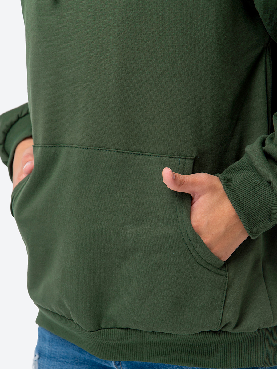 Худи HappyFox HF00158т.хаки - фото 9