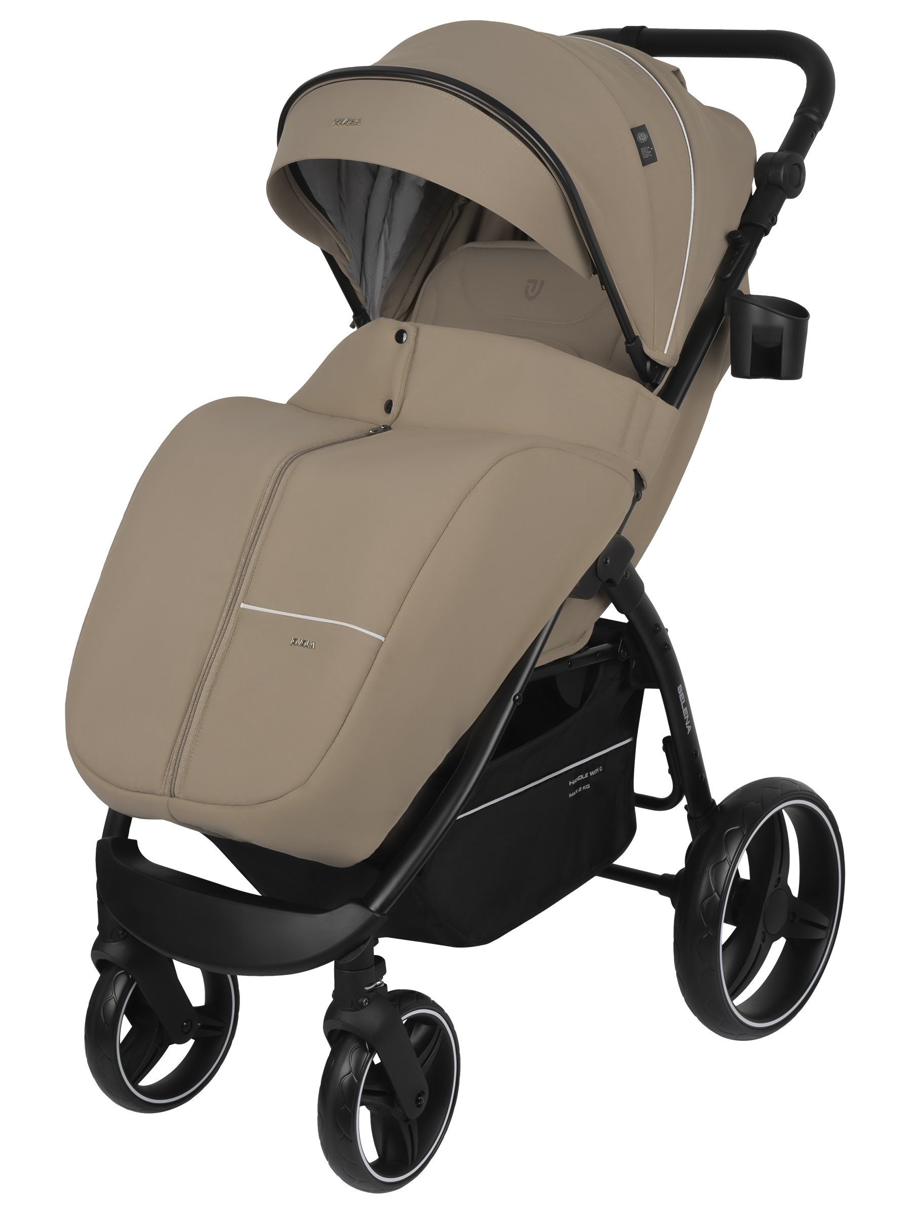Коляска прогулочная JOVOLA SELENA 2026 всесезонная бежевый - фото 2