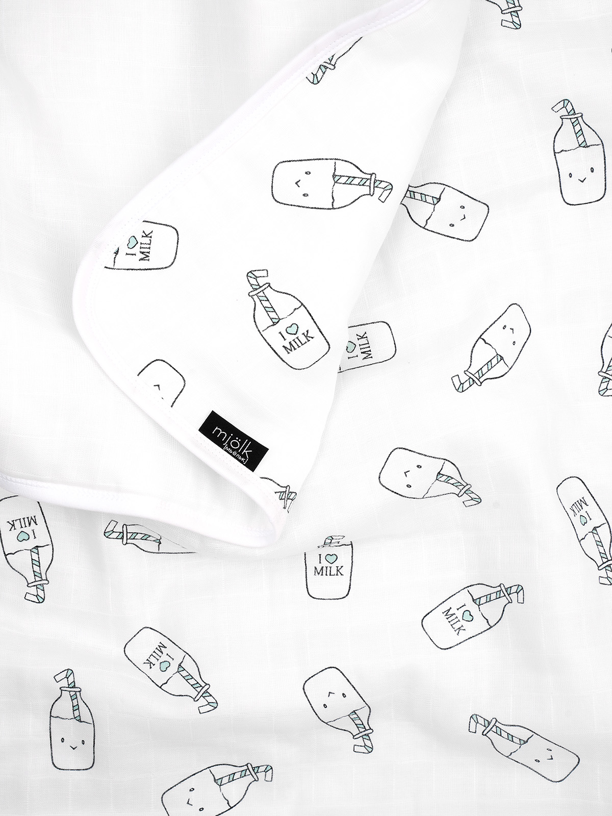 Одеяло Mjolk Молоко 75 x 100 см муслин - фото 3