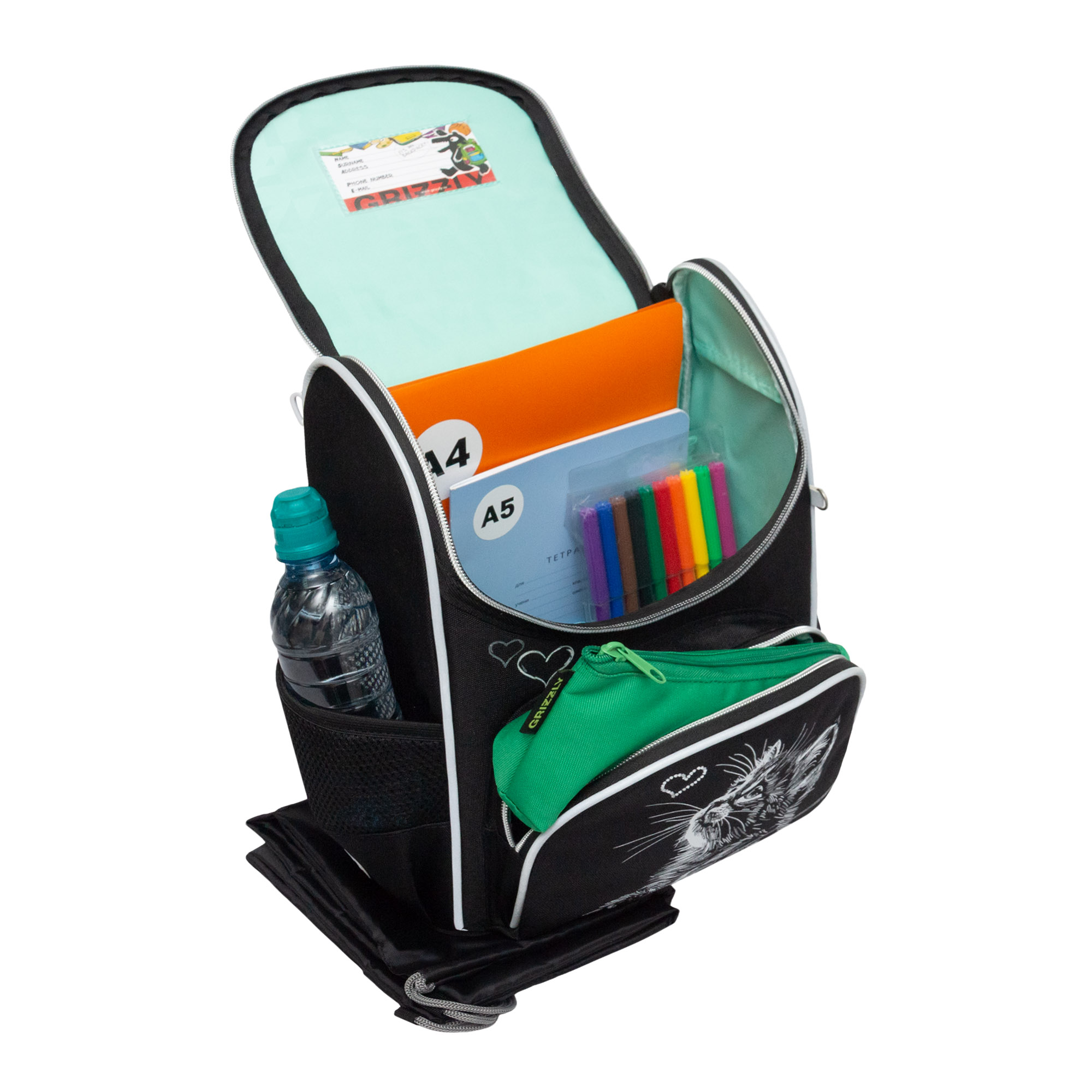 Ранец Grizzly Котик - фото 5