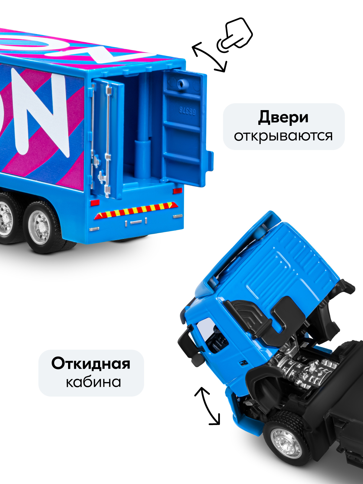 Грузовик АВТОпанорама Volvo FM 1:50 JB1251739 - фото 4