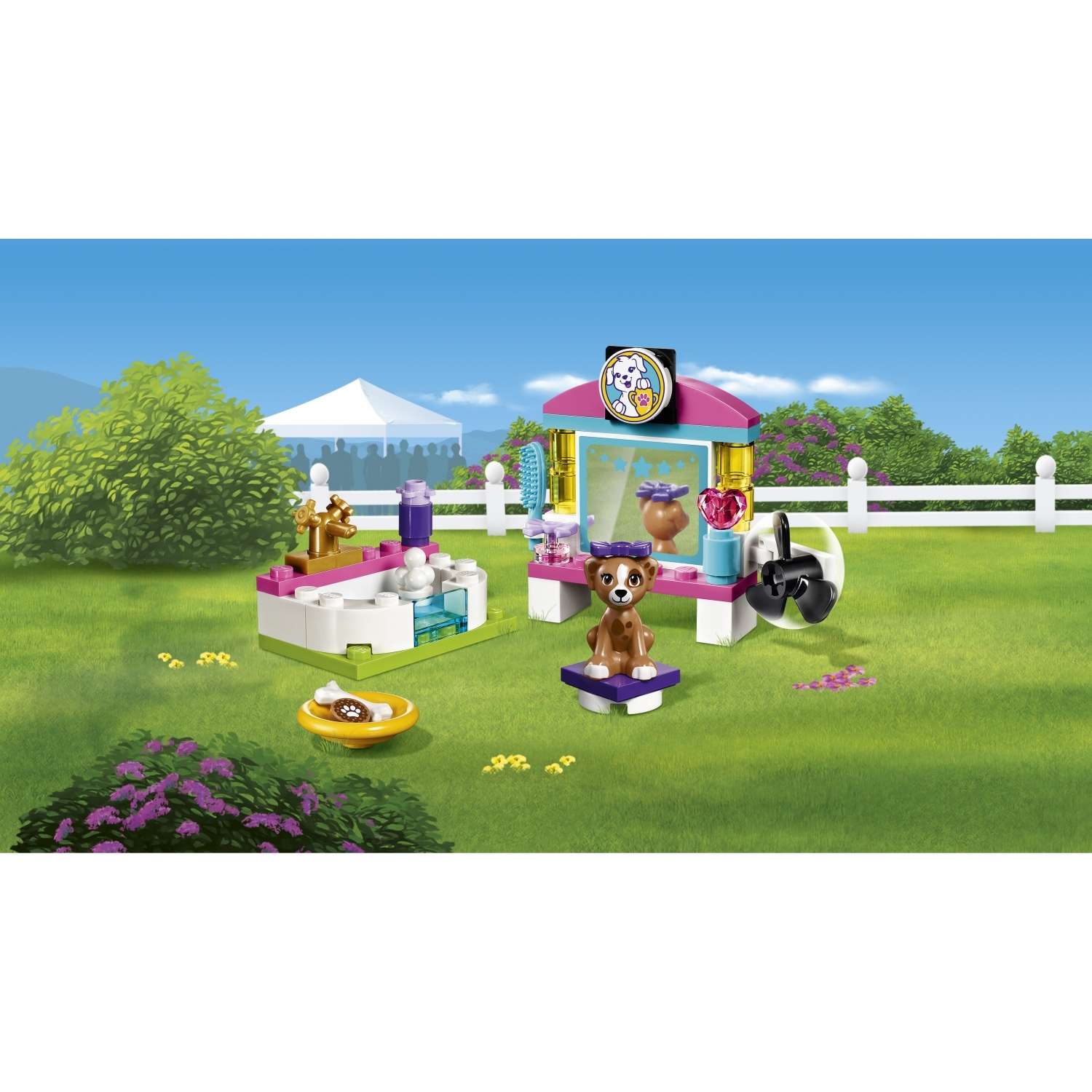 Конструктор LEGO Friends Выставка щенков: Салон красоты блочный - фото 4
