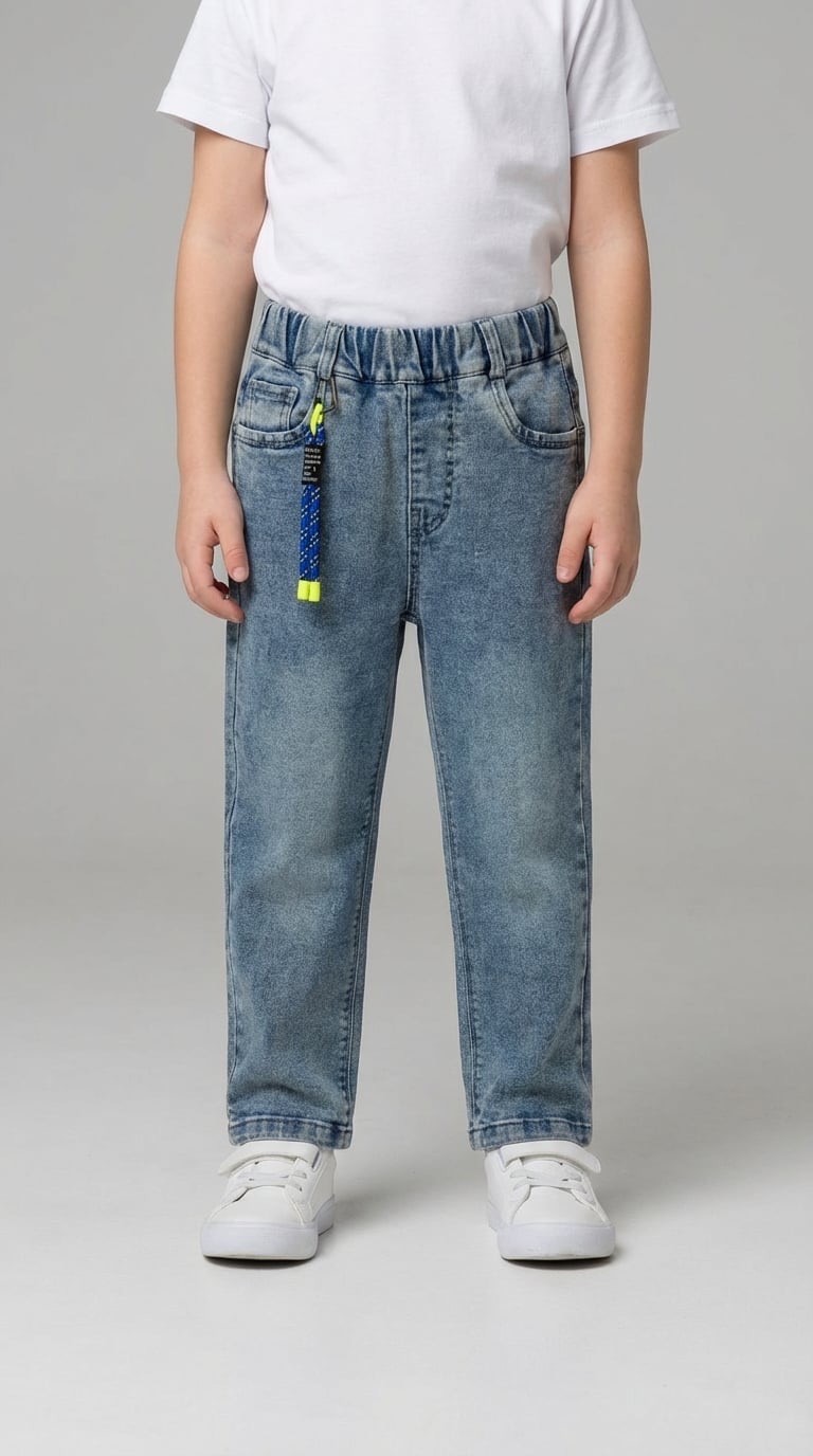 Изображение товара Детские джинсы Charos 110 джоггеры и бананы на резинке для мальчиков