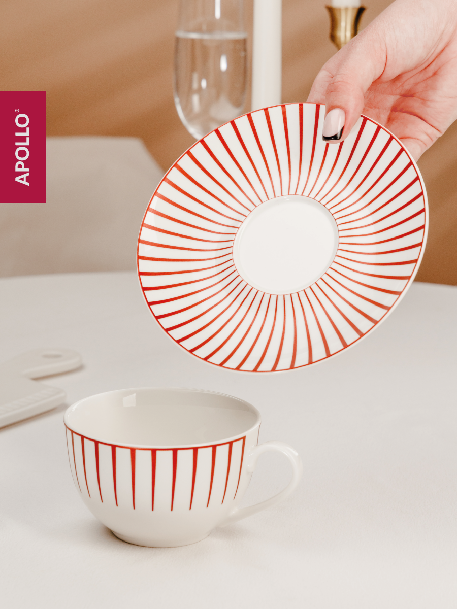 Чайная пара APOLLO 245 мл, красный - фото 4