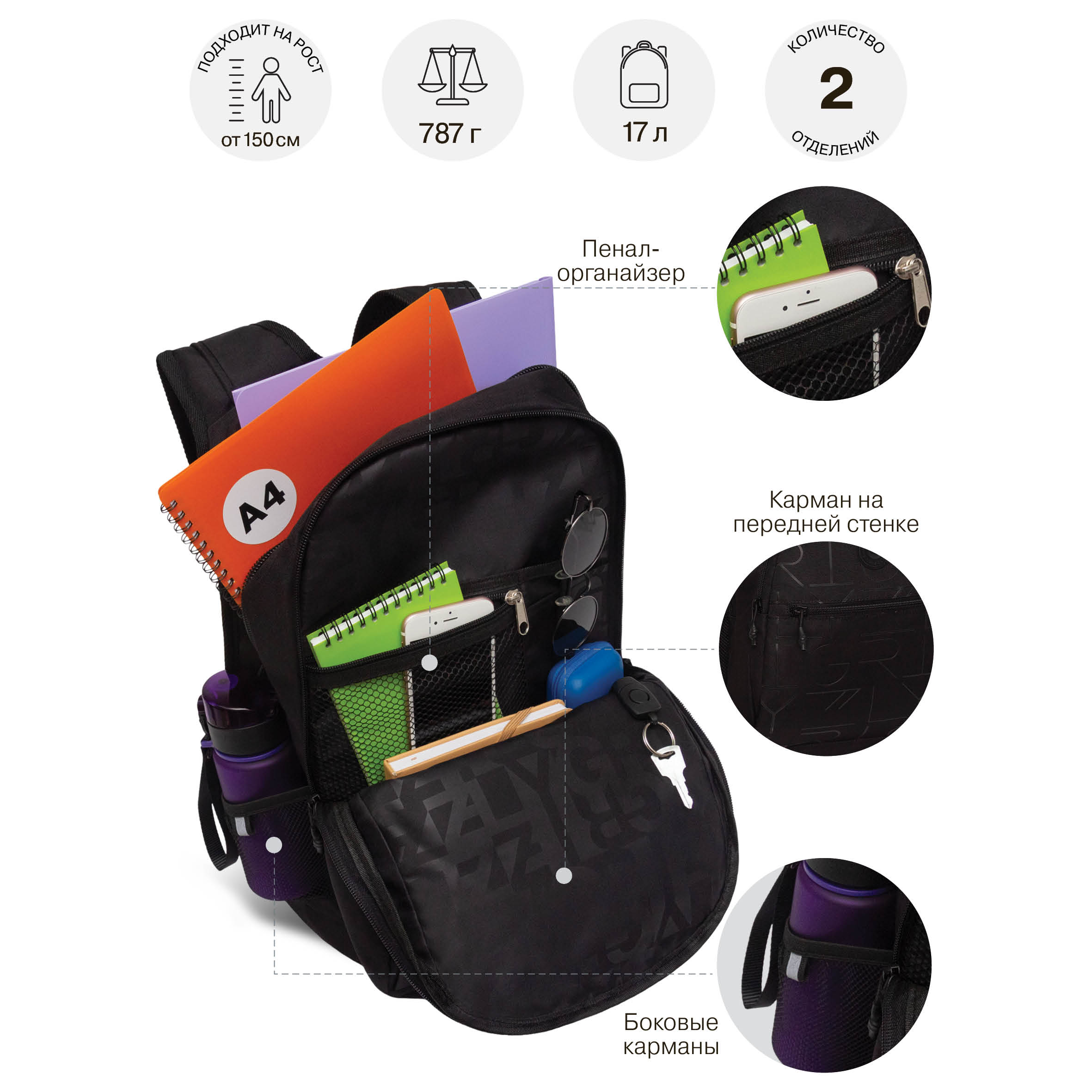 Рюкзак Grizzly - фото 6