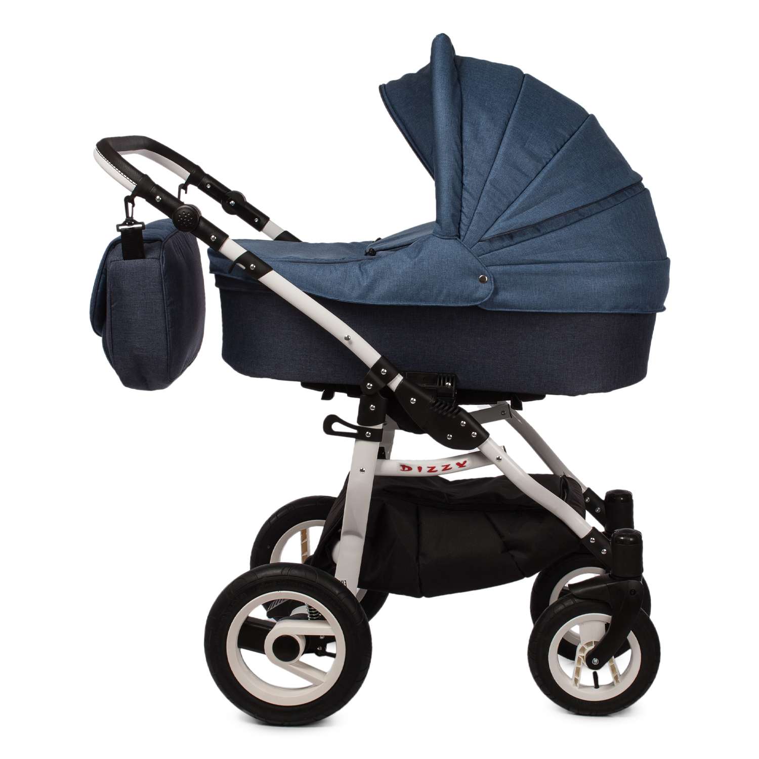 Коляска 2в1 Babyton Dizzy Dark blue-Blue - фото 3