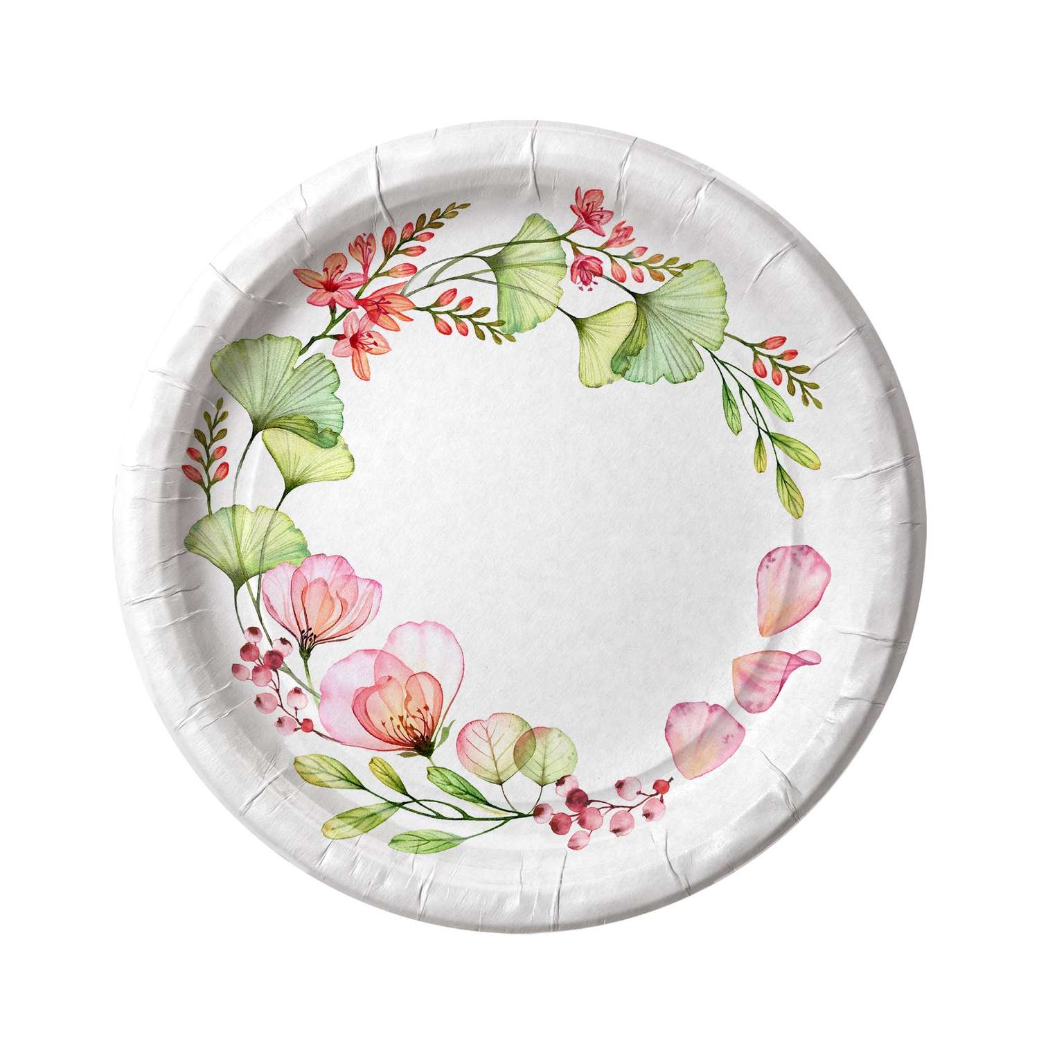 Бумажные тарелки Для праздника Цветы 230мм 6шт - фото 1