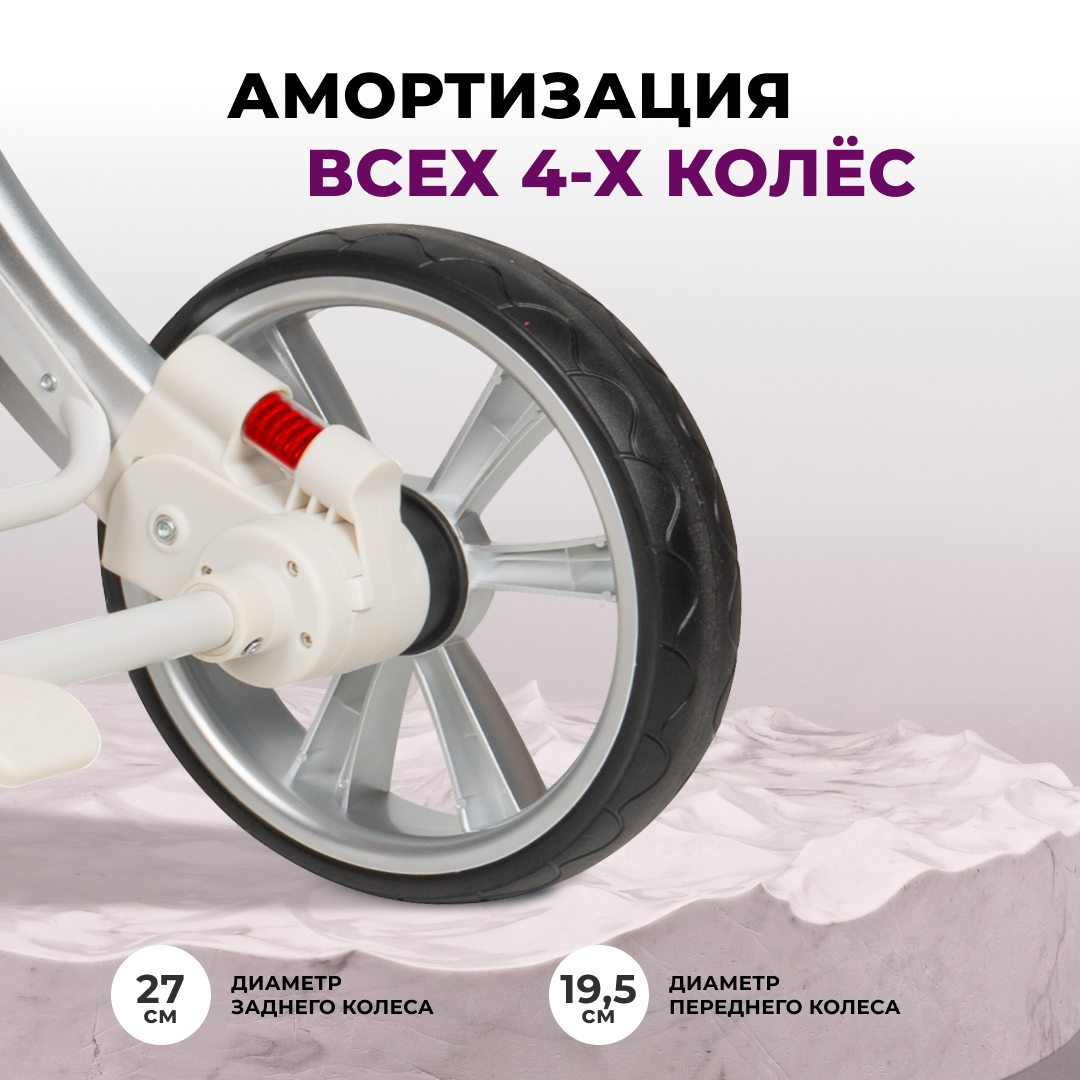 Коляска трансформер Aimile Original New Pearl - фото 9