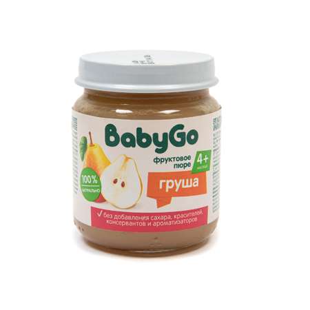 Пюре фруктовое Baby Go груша 100г с 4месяцев