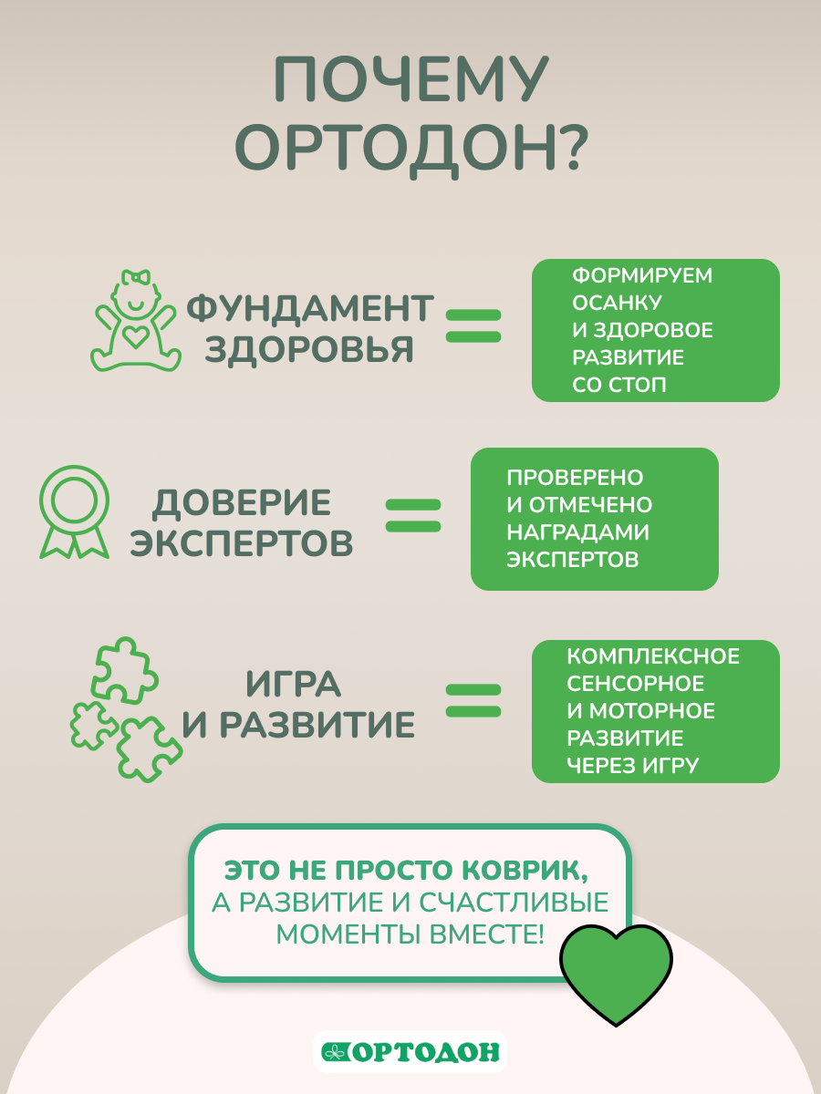 Коврик-пазл Ортодон массажный развивающий детский 26 x 220 см 15 шт. - фото 16