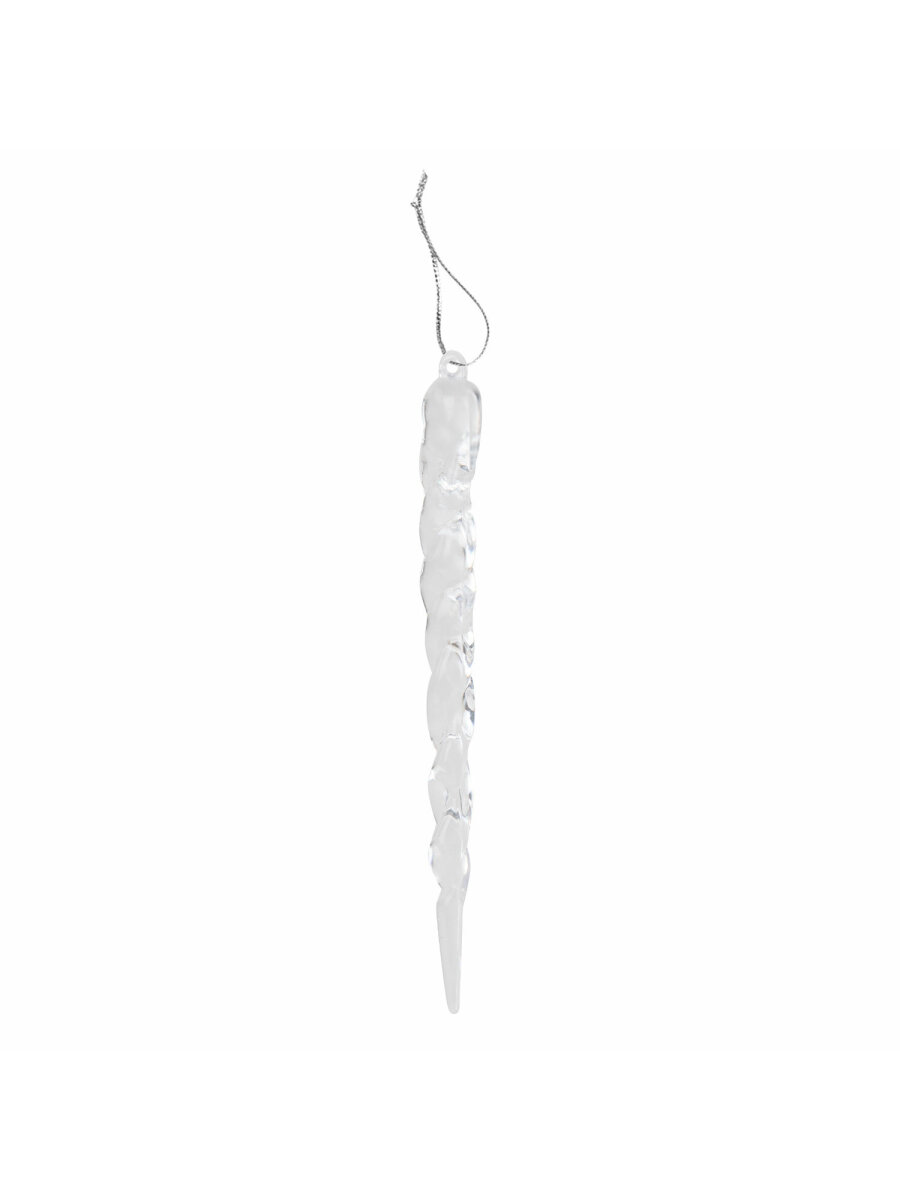 Елочные игрушки Золотая сказка новогоднее украшение набор 12 штук Сосульки - фото 4