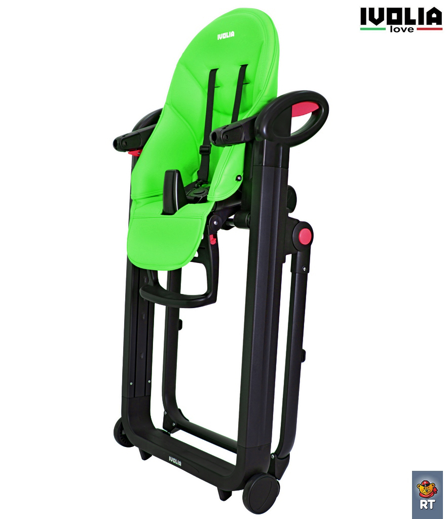 Стульчик для кормления Ivolia LOVE 02 4 колеса green трансформер - фото 12