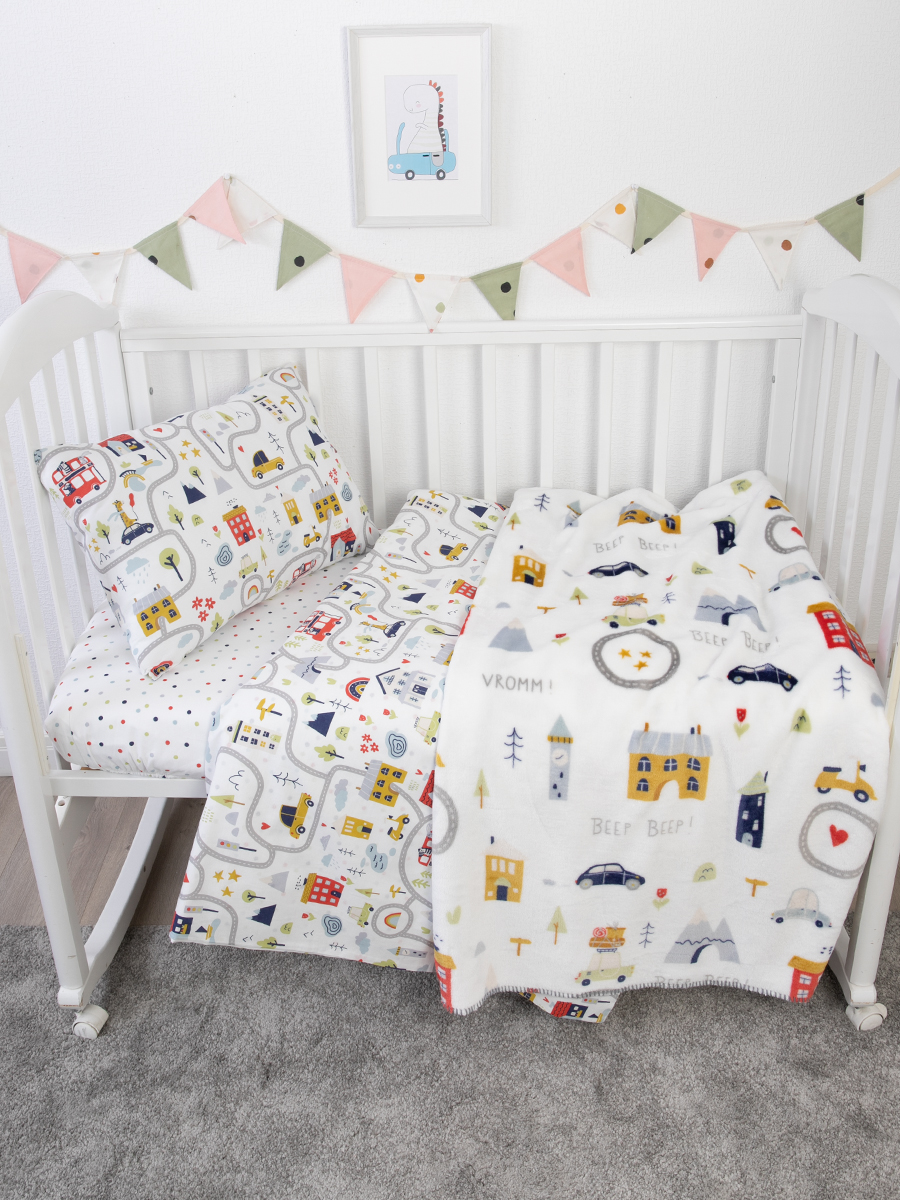 Комплект постельного белья Baby Nice детский 4 предм. - фото 7