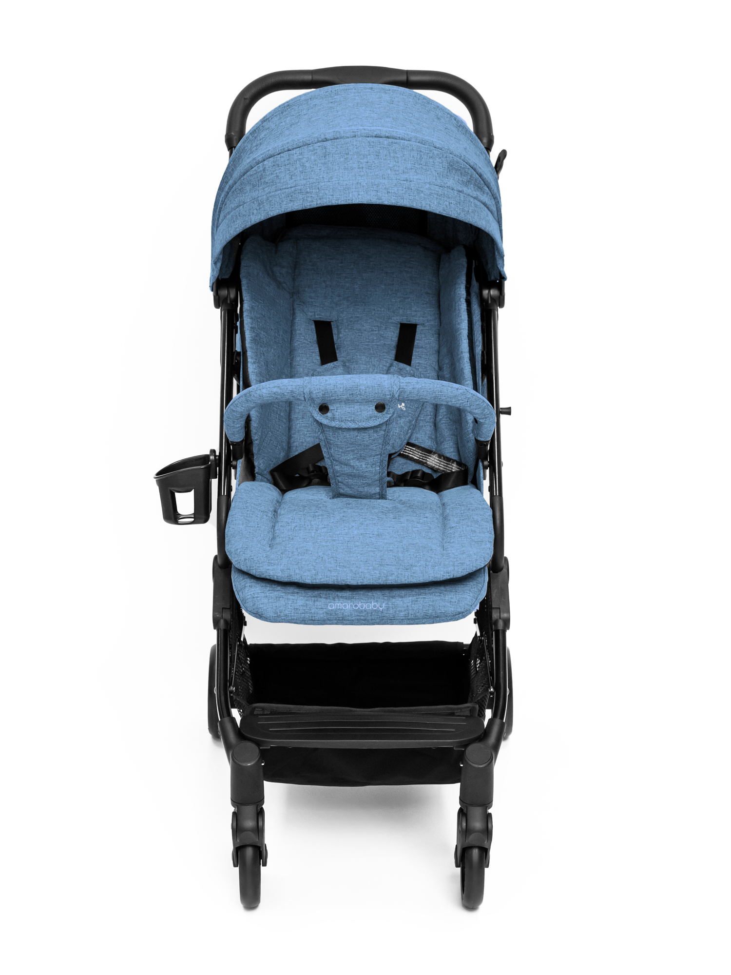 Коляска прогулочная Amarobaby Voyager синий - фото 22