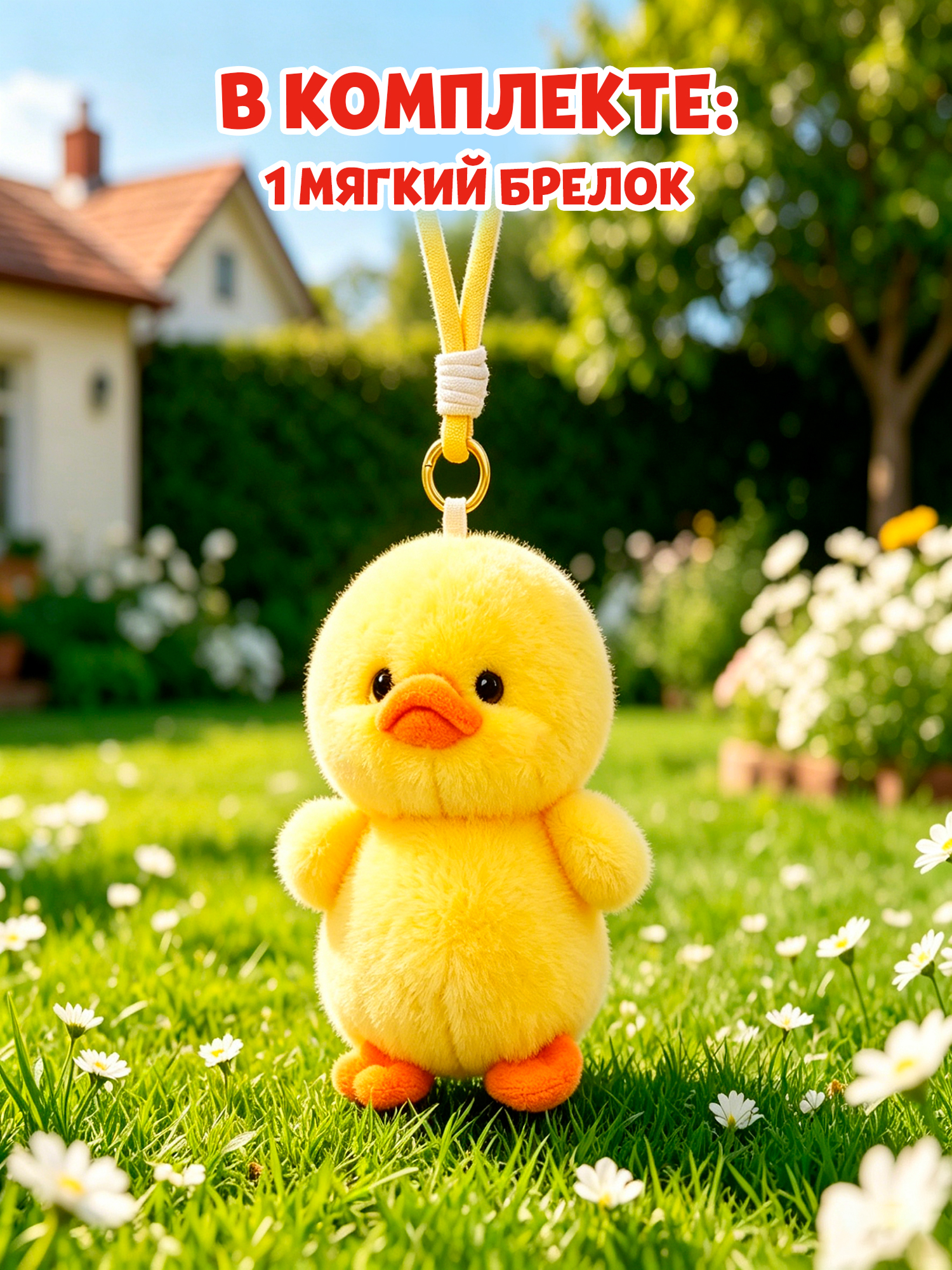 Брелок Upset Duck на цепочке - фото 6
