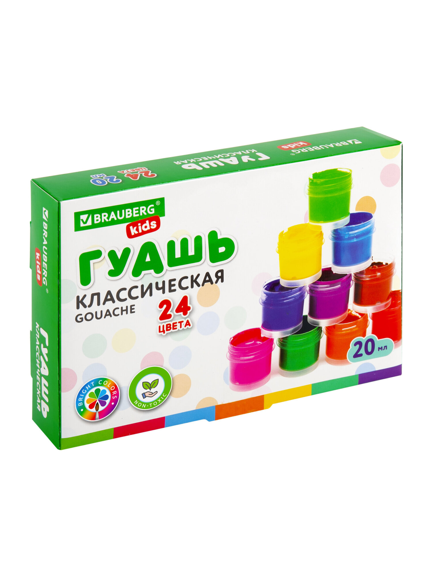 Краски гуашь Brauberg 24 цв. - фото 10