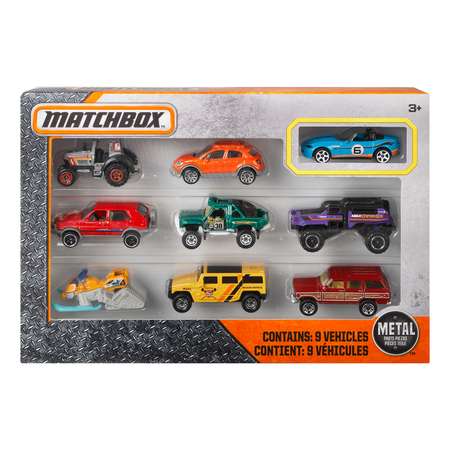 Игровой набор Matchbox 9 машин