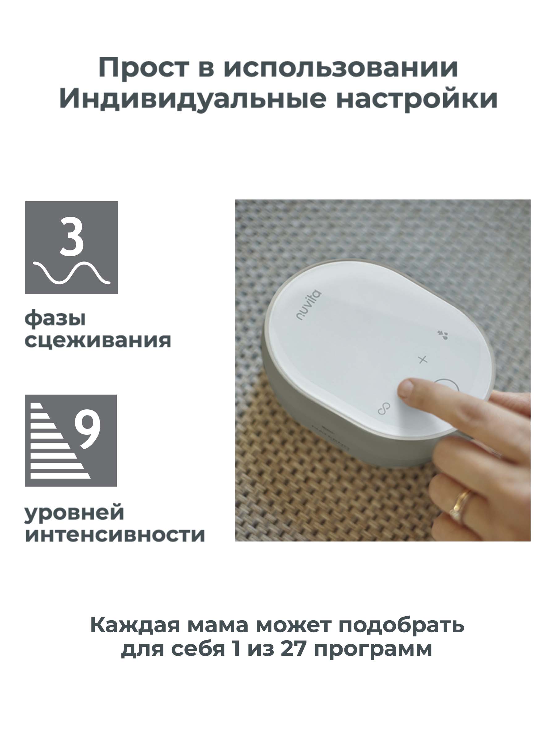 Молокоотсос электрический Nuvita Materno Smart X - фото 4