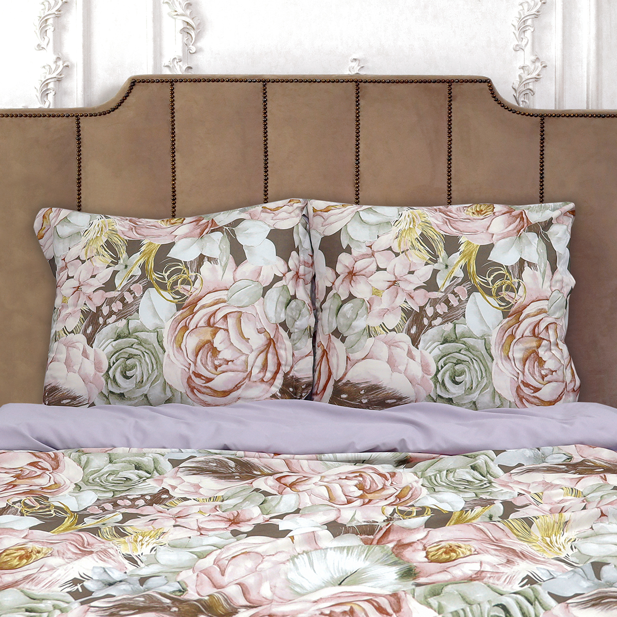 Комплект постельного белья MCotton Рояна двуспальный 4 предм. - фото 3