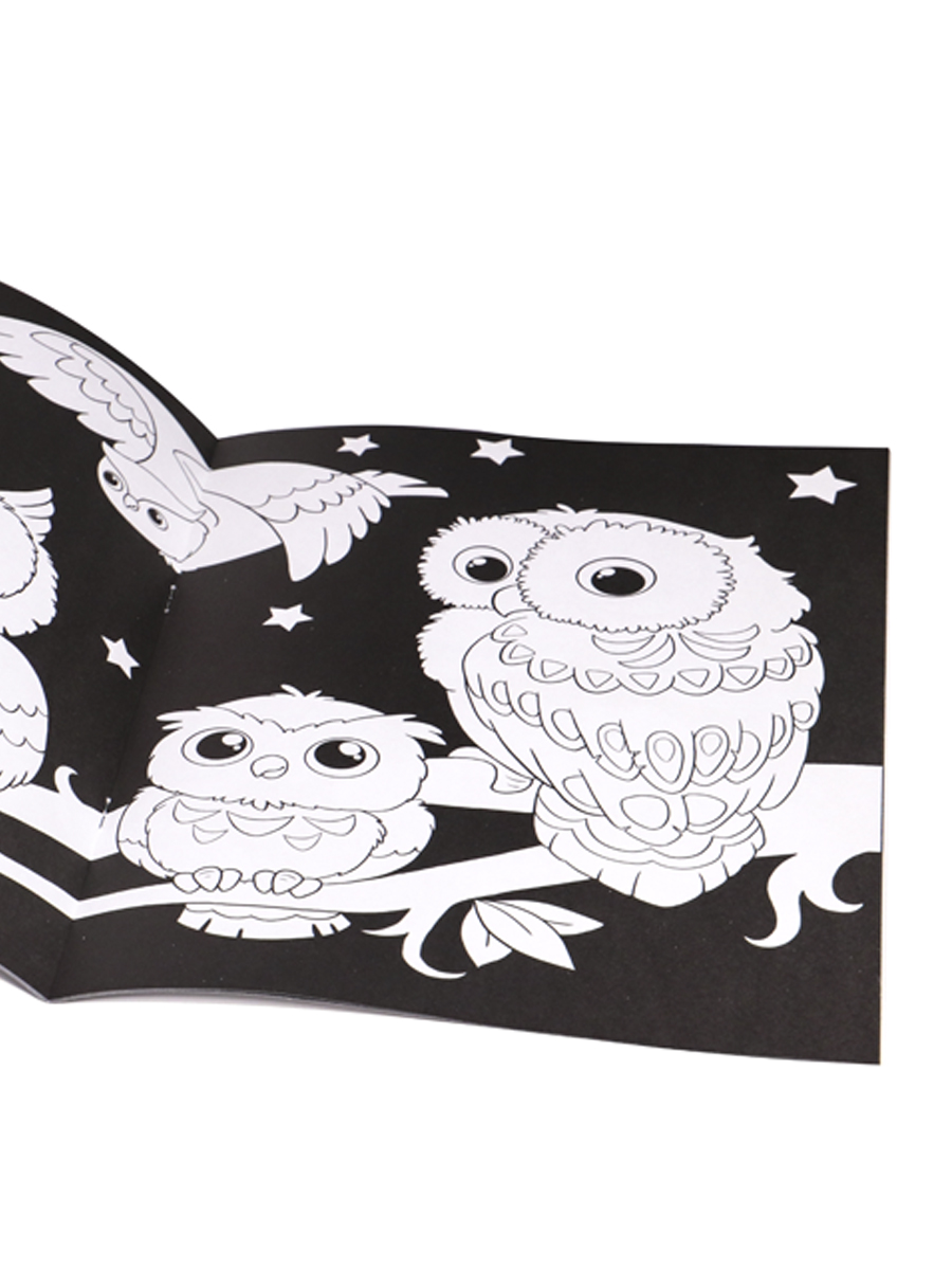 Раскраска Bright Kids Волшебный черный Цветы и Узоры 8 листов размер 200х280 мм - фото 3