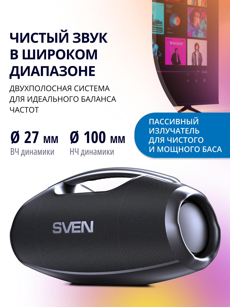 Колонка bluetooth SVEN PS-990 - фото 5