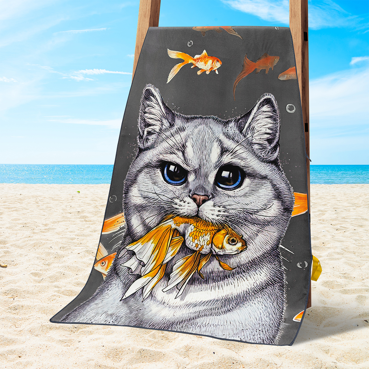 Полотенце BRAVO The Cat 70 x 140 см - фото 1