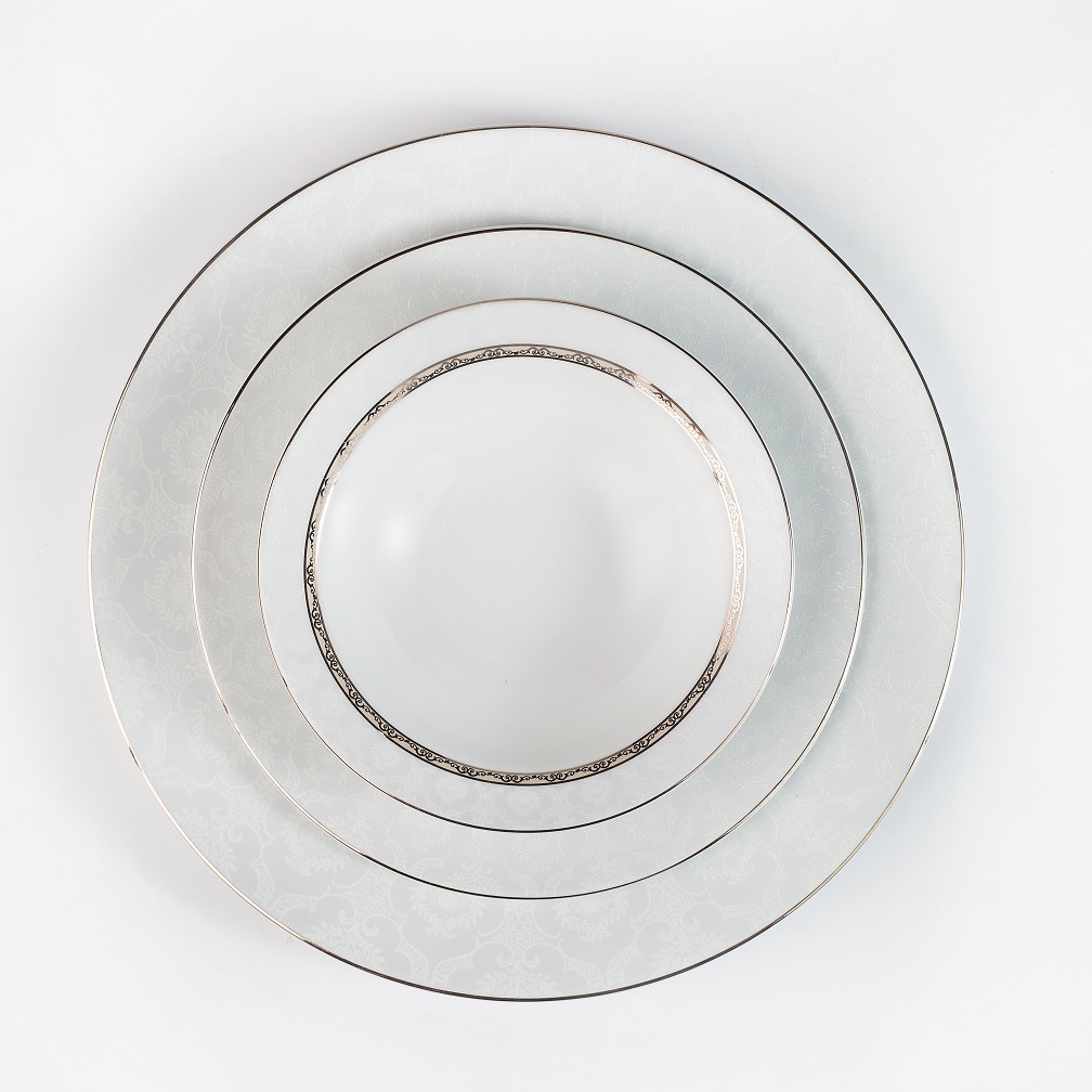 Сервиз столовый Zarin Porcelain Industries на 6 персон Italia F Gift Platinum 28 предметов - фото 6