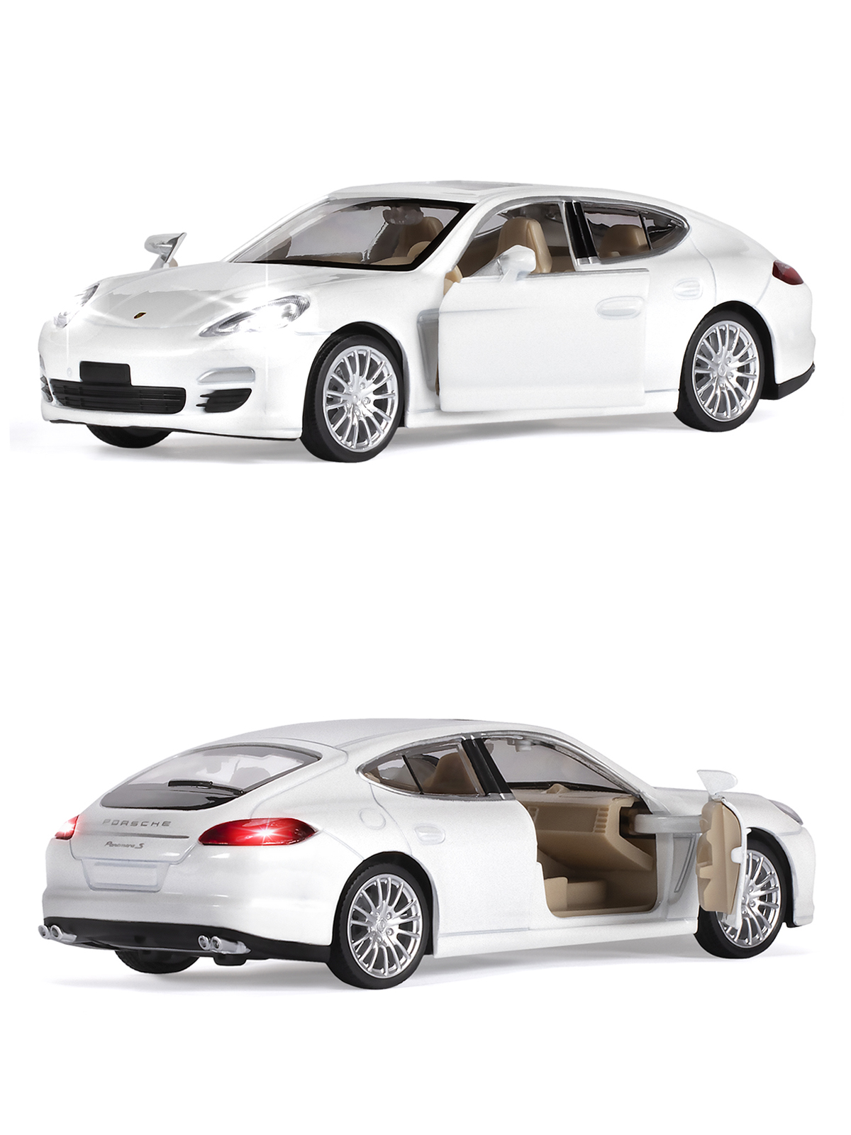Автомобиль АВТОпанорама Porsche Panamera S 1:32 JB1251137 - фото 8