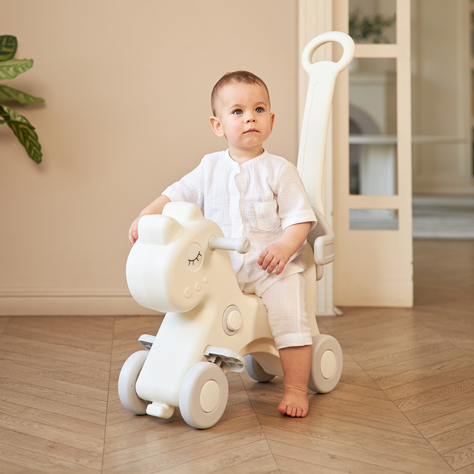 Качалка UNIX Kids Лошадка серый - фото 17