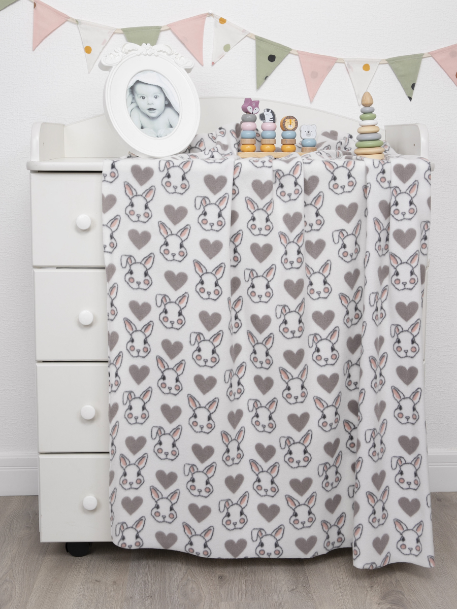 Плед для новорожденных Baby Nice Любимый кролик флисовый100х140 - фото 3