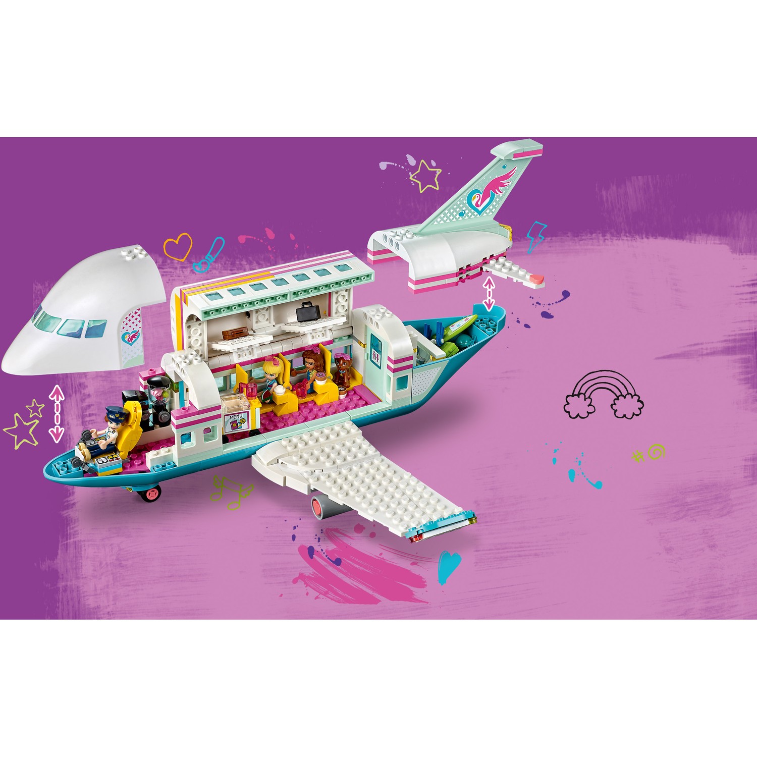 Конструктор LEGO Friends Самолёт в Хартлейк Сити 574 дет. - фото 13