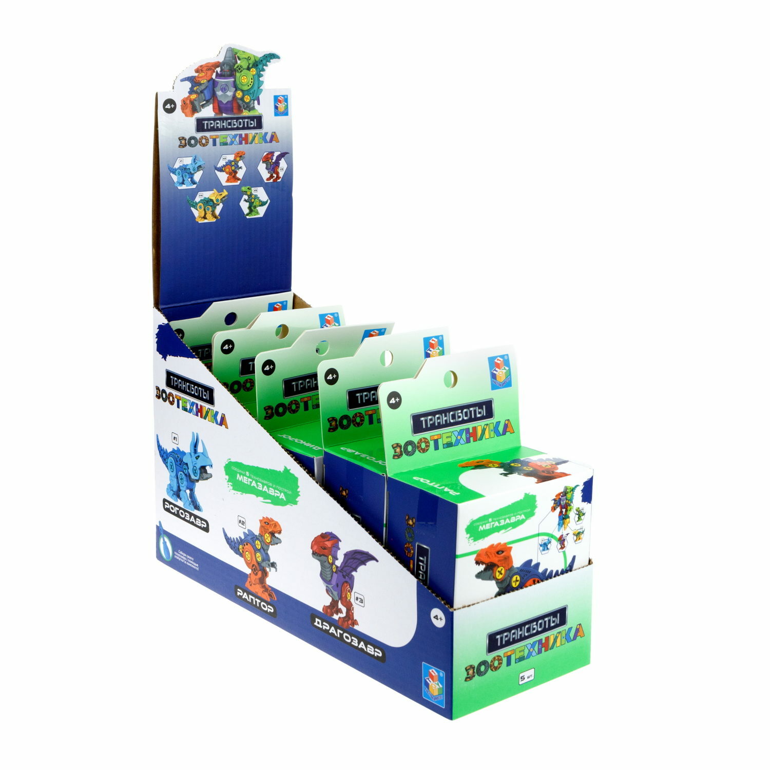 Игровой набор 1TOY Трансботы Зоотехника Раптор - фото 12