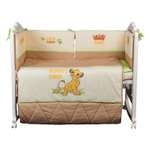 Комплект в кроватку Polini kids Disney baby Король Лев 5 предметов Макиато