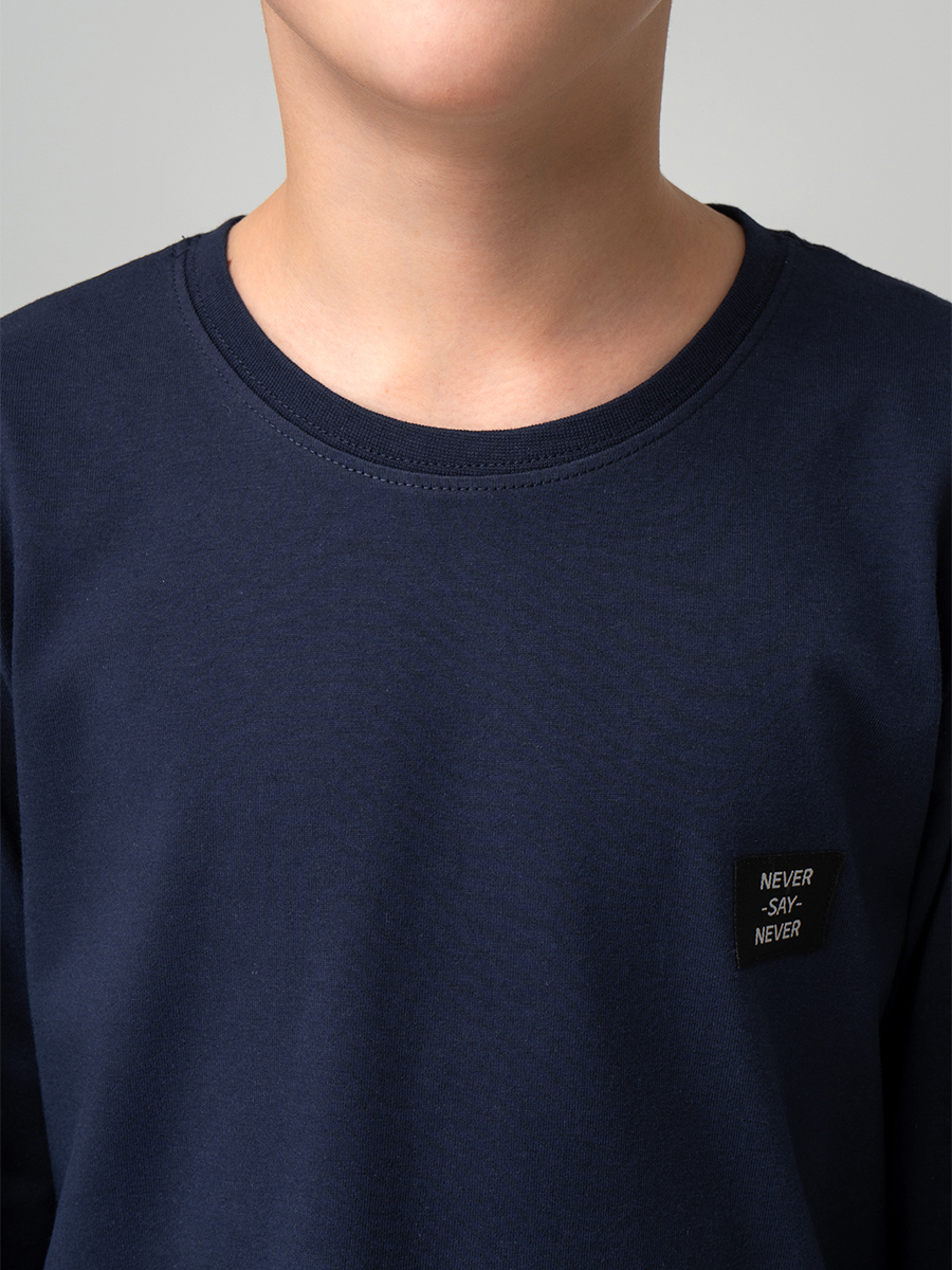 Лонгслив BONITO KIDS SS6096т.синий - фото 4